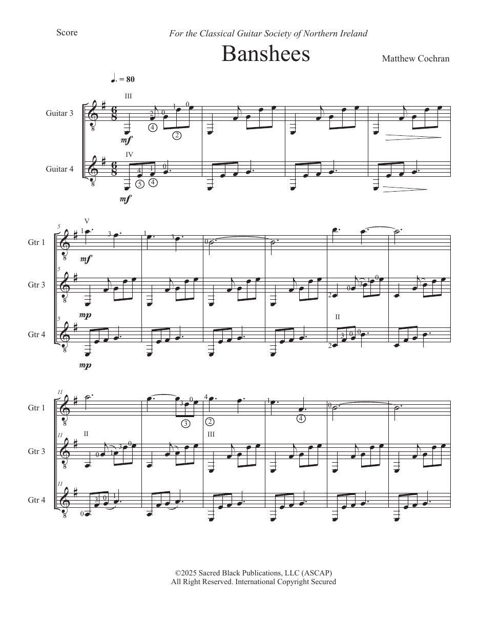Banshees, sample page 1